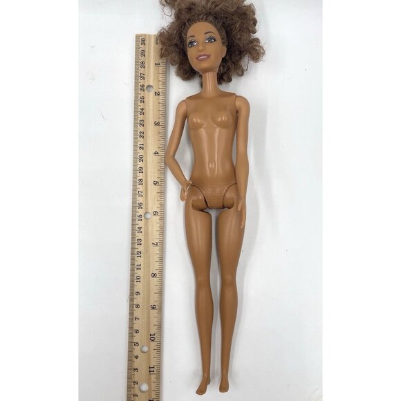 2015 Barbie Doll African American Curly Hair Redress Nude for OOAK - Picture 9 of 9